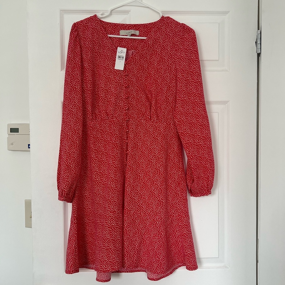 Loft Heart Mini Dress